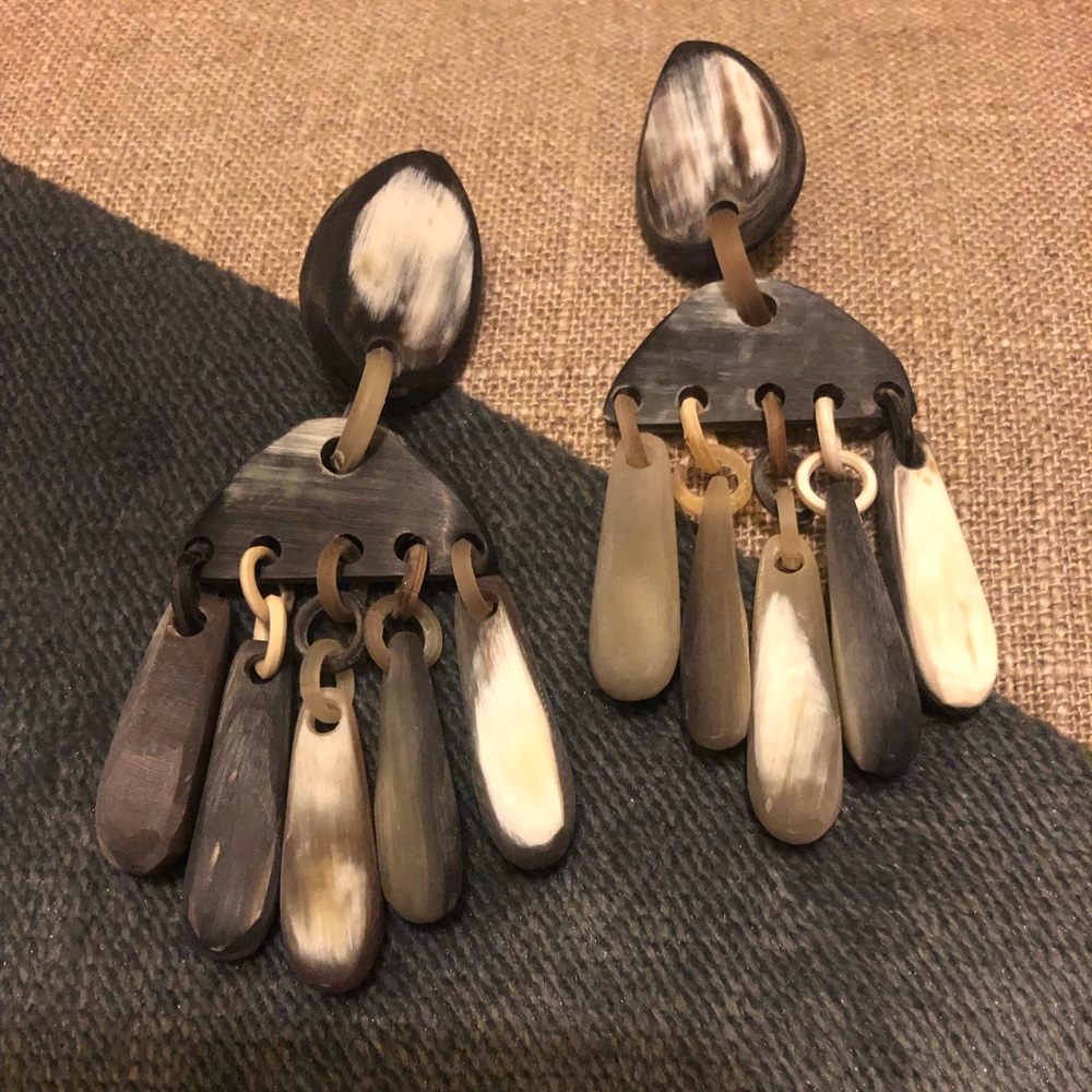 Buffalo Horn Earrings